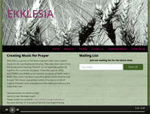 Tablet Screenshot of ekklesiamusic.com